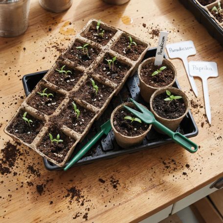 Palántanevelő készlet - 66 db-os - 35,4 x 23,7 x 6,1 cm