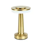 Asztali lámpa - arany színű - állítható színhőm, fényerő - akkumulátoros - USB