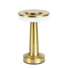 Asztali lámpa - arany színű - állítható színhőm, fényerő - akkumulátoros - USB