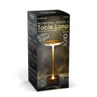 Asztali lámpa - arany színű fém - állítható színhőm, fényerő - akkumulátoros - USB