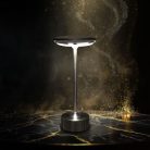 Asztali lámpa - ezüst színű fém - állítható színhőm, fényerő - akkumulátoros - USB