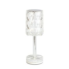   Asztali lámpa - átlátszó - állítható színhőm, fényerő - akkumulátoros - USB