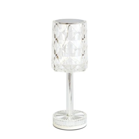 Asztali lámpa - átlátszó - állítható színhőm, fényerő - akkumulátoros - USB