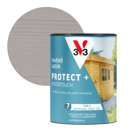 V33 Impregnáló falazúr 0,7L, félig áttetsző, Szürke