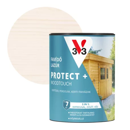 V33 Impregnáló falazúr 0,7L, félig áttetsző, Fehér