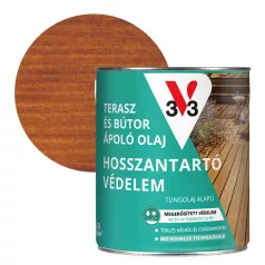 V33 Terasz és kerti bútor ápoló olaj 2,5l, Teak