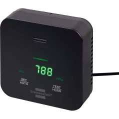   CO2 mérő C2M L 4050 / CO2 közlekedési lámpa a levegő minőségének figyelésére (kijelzővel és hangjelzéssel, integrált akkumulátorral, akár 12 óra üzemidő)