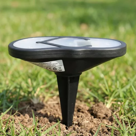 Leszúrható szolár lámpa - strandpapucs - hidegfehér - 12,7 x 8,5 cm