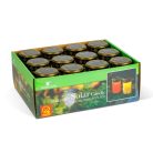 Leszúrható szolár mécses - pislákoló melegfehér LED - 7,3 x 20,5 cm - piros / fehér