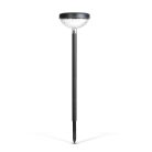 Leszúrható szolár lámpa - 1 + 1 melegfehér / RGB SMD LED - fekete - 53 x 11,4 cm