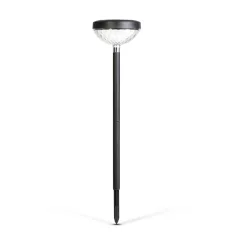   Leszúrható szolár lámpa - 1 + 1 melegfehér / RGB SMD LED - fekete - 53 x 11,4 cm