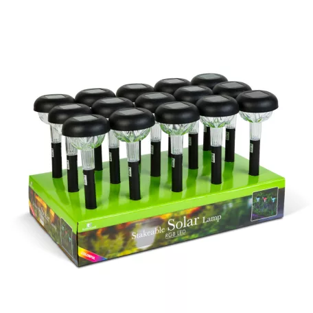 Leszúrható szolár lámpa - RGB LED - 7 x 30 cm - színváltós