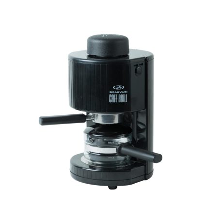 Szarvasi CAFE BRILL (SZV-623) kávéfőző, 800 W, fekete színű, őrölt kávé főzésére, 304 kPa nyomás, időzítő, max. 6 személy részére