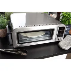   Légsütő / pizzasütő, 15 funkció, 18L rozsdamentes acél 2000W