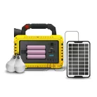 Multifunkciós kézi lámpa - szolár panel, USB-C - 6 világítási mód, 8 LED, 3600 mAh