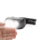 COB+XPE LED-es fejlámpa - fehér/piros LED - mozgásérzékelővel - akkumulátorral