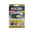 COB+XPE LED-es fejlámpa - fehér/piros LED - mozgásérzékelővel - akkumulátorral