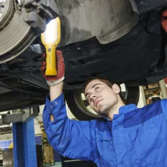 Retro steklámpa vészjelzővel