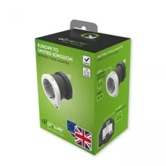 Q2 power Utazóadapter Europe to UK""