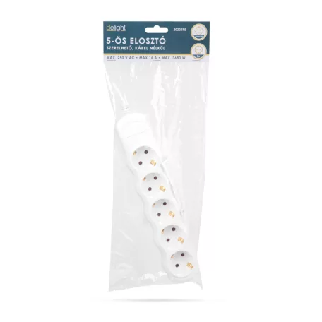 Elosztó 5-ös - szerelhető, kábel nélkül