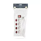 4-es elosztó - 4+1 kapcsolóval - 250 V • 16 A - 1,5 m