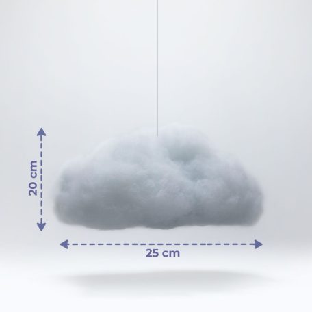 Varázs felhő lámpa - 16 RGB LED - 3 x AAA - 25 x 20 x 15 cm