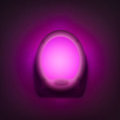   LED éjszakai fény, színváltós - Premium "Smooth" - 7 LED