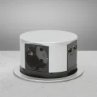 Elosztó - rejtett, 3-as + 2 x USB-A + Type-C