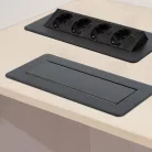 Rejtett elosztó - 4-es - Felnyíló kivitel - fekete