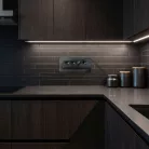 Rejtett elosztó - 4-es - Felnyíló kivitel - fekete