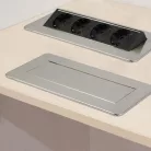 Rejtett elosztó - 4-es - Felnyíló kivitel - szálcsiszolt