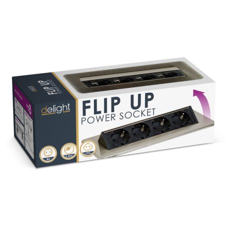 Rejtett elosztó - 4-es - Felnyíló kivitel - szálcsiszolt