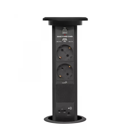 Motoros rejtett elosztó - bluetooth-os, fekete