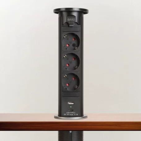 Motoros rejtett elosztó - fekete