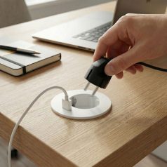 Rejtett - beépíthető konnektor + USB - fehér