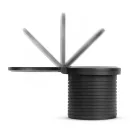 Rejtett, beépíthető konnektor + USB + Type-C + Vezeték nélküli töltő