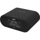 DABMAN d20 DAB+ és FM rádió ébresztőóra Fekete
