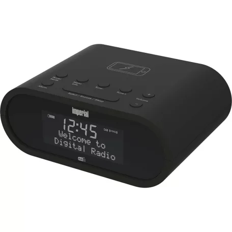 DABMAN d20 DAB+ és FM rádió ébresztőóra Fekete