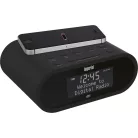 DABMAN d20 DAB+ és FM rádió ébresztőóra Fekete