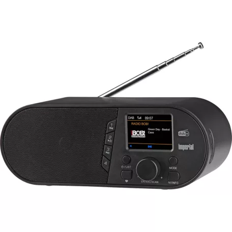 DABMAN d105 Kompakt DAB+ / FM / Bluetooth rádió fekete színben