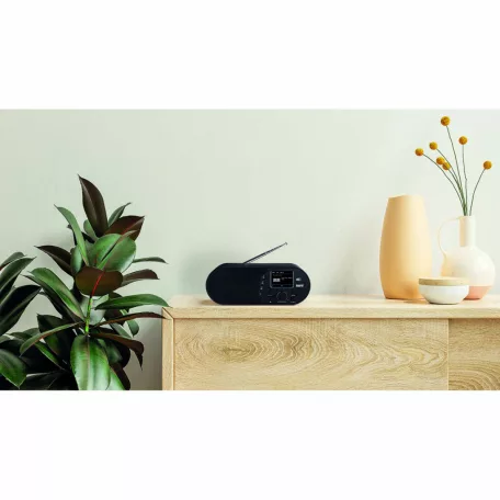 DABMAN d105 Kompakt DAB+ / FM / Bluetooth rádió fekete színben
