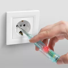   Fázisceruza - érintésmentes funkcióval - piros LED-del - 70 - 250 V AC - elemes
