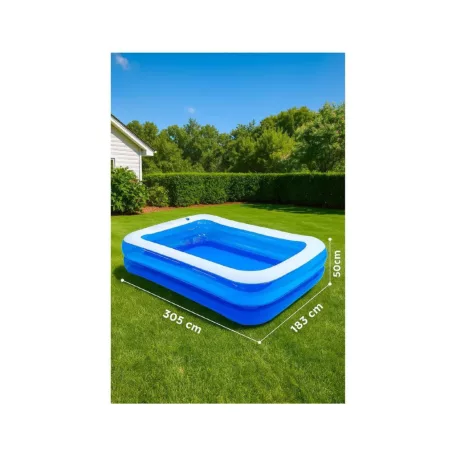 Avenli 26-323301 felfújható gyerekmedence, 305 x 183 x 50 cm, 1050 literes, 6 éves kortól, 2 légkamrás