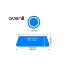 Avenli 26-26-330100 puhafalú medence, 360 x 76 cm, 5377 literes