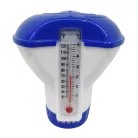 Avenli 26-398403 vegyszeradagoló, úszóadagoló, hőmérővel, 12,7 cm átmérő, 1-es méretű tablettához, beállítható adagolás