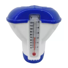   Avenli 26-398403 vegyszeradagoló, úszóadagoló, hőmérővel, 12,7 cm átmérő, 1-es méretű tablettához, beállítható adagolás