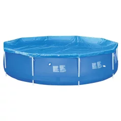   Avenli 26-399710 medence takaró fólia, 300 cm átmérő, vízelvezető lyukakkal, rögzítőkötél, kerek medencéhez