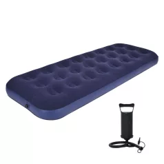   Avenli 26-601001 felfújható ágy pumpával, 191 x 73 x 22 cm, plüs bevonatú fekvőfelület, biztonsági szelep