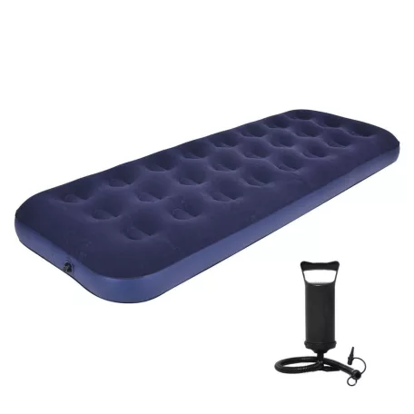 Avenli 26-601001 felfújható ágy pumpával, 191 x 73 x 22 cm, plüs bevonatú fekvőfelület, biztonsági szelep