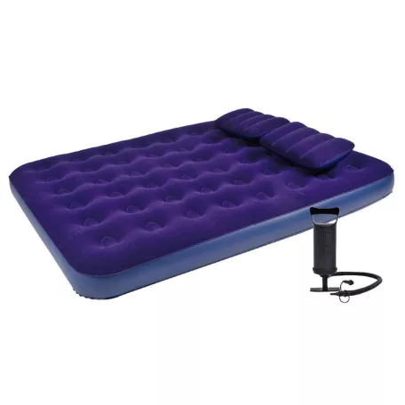 Avenli 26-601301 felfújható ágy pumpával, 203 x 152 x 22 cm, max. 250 kg-ig, plüs bevonatú fekvőfelület, biztonsági szelep, tartozék pumpa